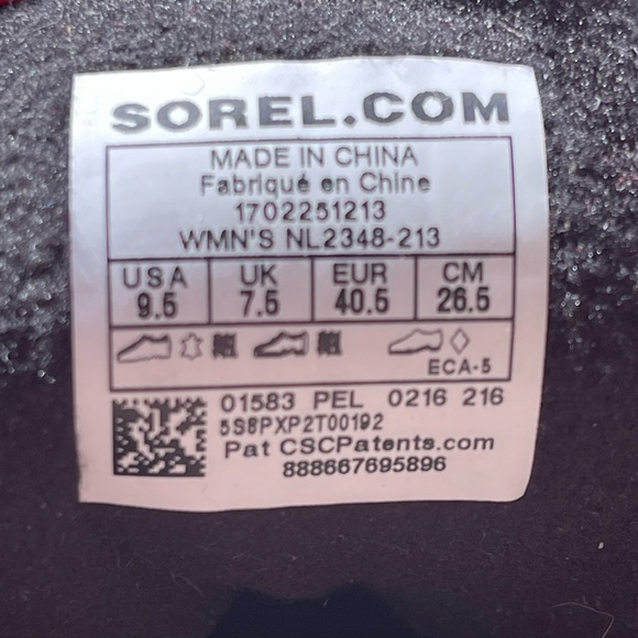 Sorel Slimpack Women’s Snow Boots Navy/Green- Size 9.5 - Picture 9 of 9